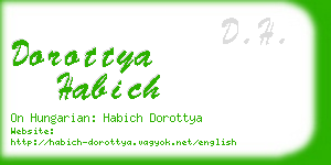 dorottya habich business card